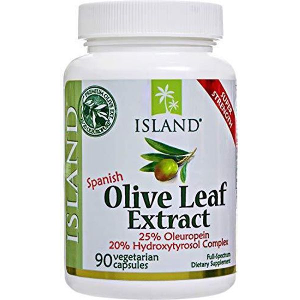 OLIVE LEAF Extract Capsules Real European Super Strength 90ct Island Nutrition