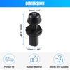uxcell 2 Pcs Car Hood Bumper Trunk Buffer for Volkswagen FOX 2005-2019