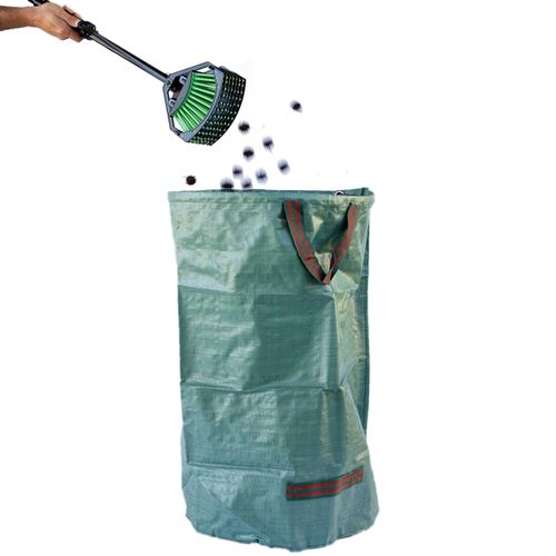 Stab-A-Nut Sweet Gum Ball Harvester – Nut Picker Upper (Picker Upper + Reusable Collection Bag + Gloves) A9301