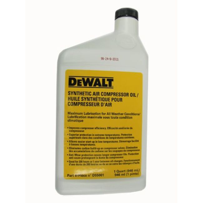 DEWALT Compressor Oil, 1-Quart (D55001)