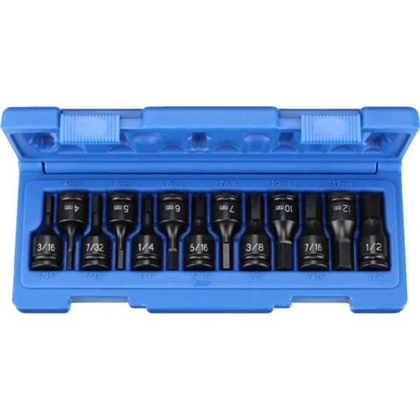 Grey Pneumatic 1298HC 3/8in Drive 13 pc Combo Hex Driver SAE/Metric Set