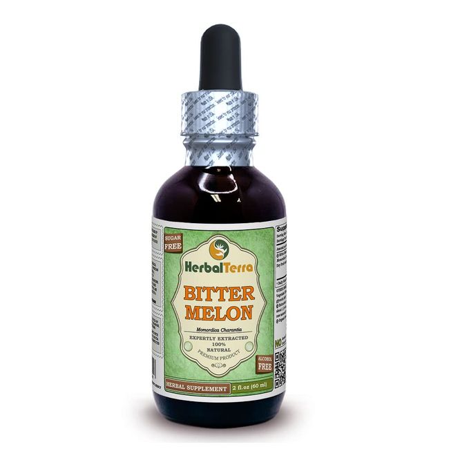 Bitter Melon (Momordica Charantia) Glycerite, Organic Dried Fruit Alcohol-FREE Liquid Extract 2 oz