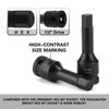1/2" Drive Master Impact Hex Bit Set Hex Driver SAE/Metric 1/4" - 3/4" 6mm-19mm