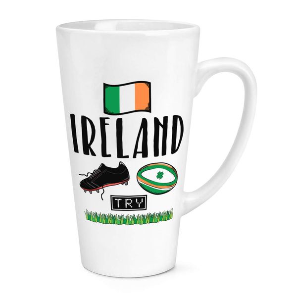 Rugby Ireland 17oz Large Latte Mug Cup