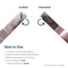 100 Pack T-Screw Security Hangers, T-Screws Picture Frame Locking Hardware to Lo