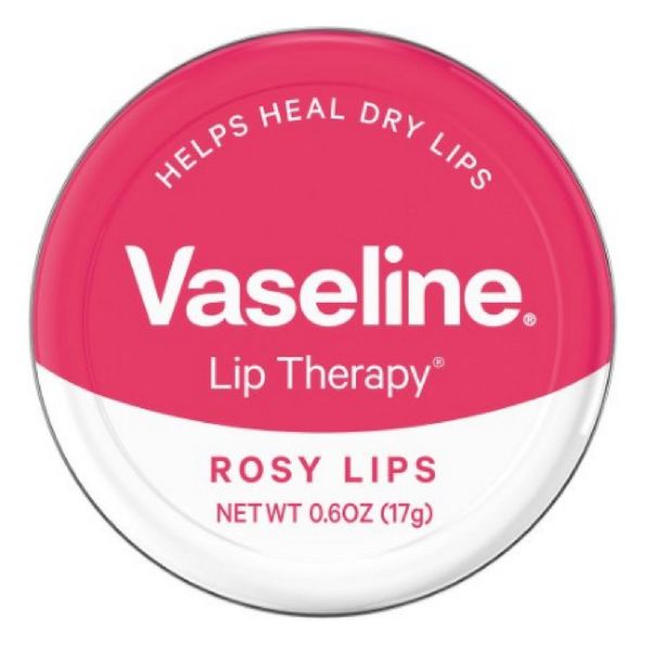 Vaseline Lip Therapy Lip Balm Tin, Rosy Lips, 0.6 oz