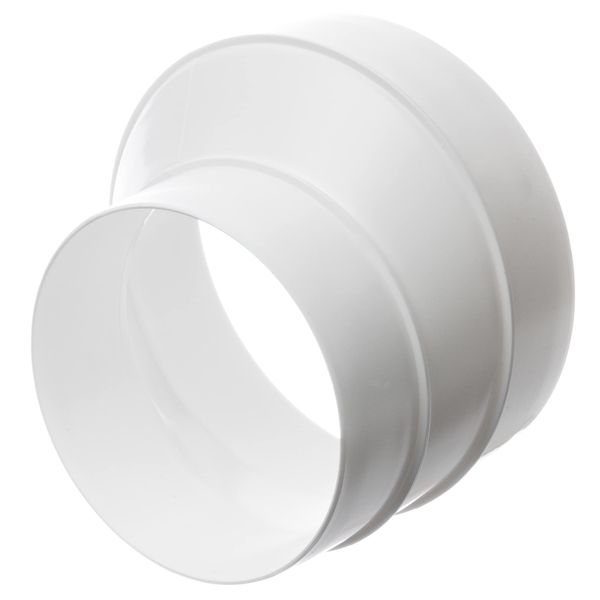 Ø 125 - 100mm / 5 - 4 inch PVC Reducer - Round Plastic Ducting - Connector for Ventilation Duct