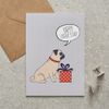 Pug Father's Day Card