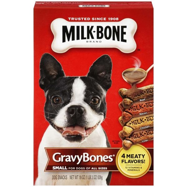 Milk- Bone Dog Treats, Gravy Bones, 1 Lb