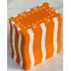Square Casino Chips No Numbers [20 Pieces] Poker Chips (Orange)