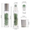 Ancient Wisdom Gemstone Essential Oil Roller Bottle - Rock Quartz - Silver Cap