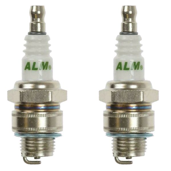 Masterpart 2 x ALM Spark Plug J19LM For 2 & 4 Stroke Petrol Lawnmower And Cultivator Engine