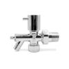 Chrome Drain Off Valve 15mm Radiators Towel Rails - Angled (Single)
