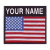 USA Custom Badge Flag Name Embroidered Sew on Patch