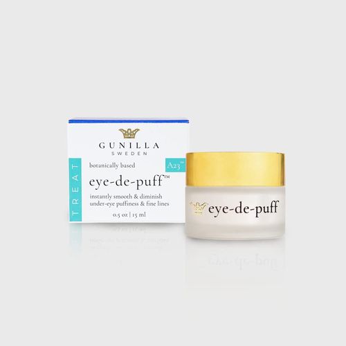 GUNILLA Eye-de-puff A23 -Concentrated Anti-Aging Eye Cream -23 Actives & Botanicals Hydrate & Help Reduce Fine Lines, Puffiness & Dark Circles. Natural - Peptides - Vegan (.5 oz)