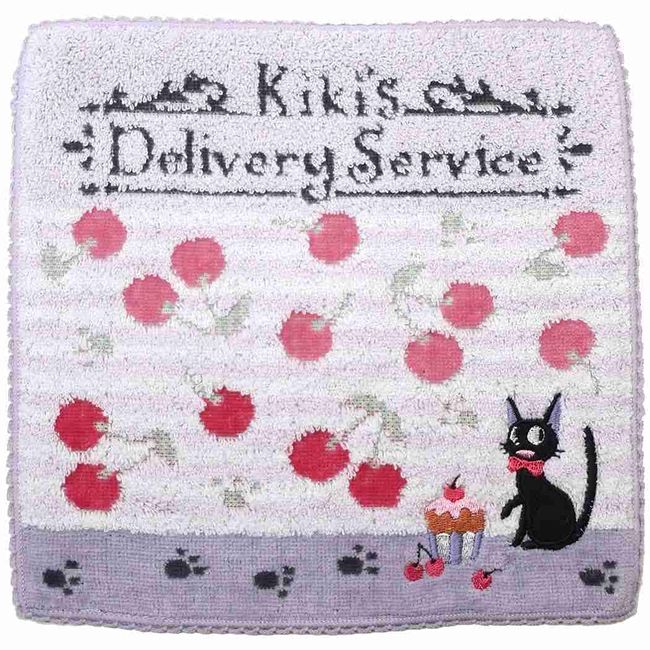 Marushin Mini Towel, Kiki's Delivery Service, Fruit Tea Time, Ghibli, 1045007500, Width 9.1 x Height 9.1 inches (23 x 23 cm)