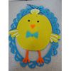Blue Felt Easter Chick Wall Decor 