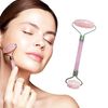 Face Roller for Facial Massage, Jade Roller, Natural Stone Rose Quartz