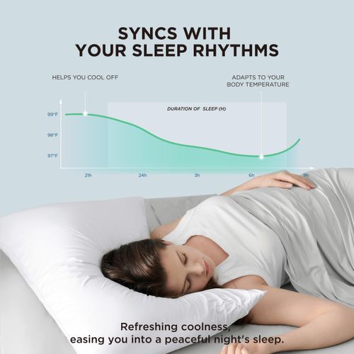Bedsure Cooling Pillow Cases Queen Size Set of 2, Cool Pillowcases for Hot Sleepers and Night Sweats, Silky Soft & Breathable Cold Pillow Covers with Hidden Zipper, White, 20x30 Inches