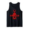 Wine Steward Restaurant Worker Wine Waiter Corkscrew Tank Top