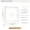 MCS Canvas Float Frames 12x12 Canvas White Frame, Vertical & Horizontal Wall Hanging Large Frame for Canvas Paintings (1-Pack)