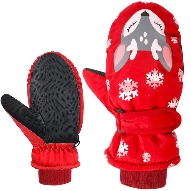 Winterhandschuhe Herren Handschuhe Winter Kinder, Skihandschuhe, Fahrradhandschuhe Herren Winter, Schneehandschuhe Sport Handschuhe für 5-10 Jahre Jungen Mädchen Skifahren/Laufen/Radfahren/Wandern