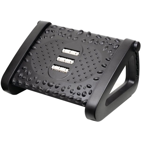 Inselciso Höhenverstellbare Fußstütze Schreibtisch, Ergonomische Fußablage für Büro & Home Office, Massage Fußbank für Schreibtisch Gaming