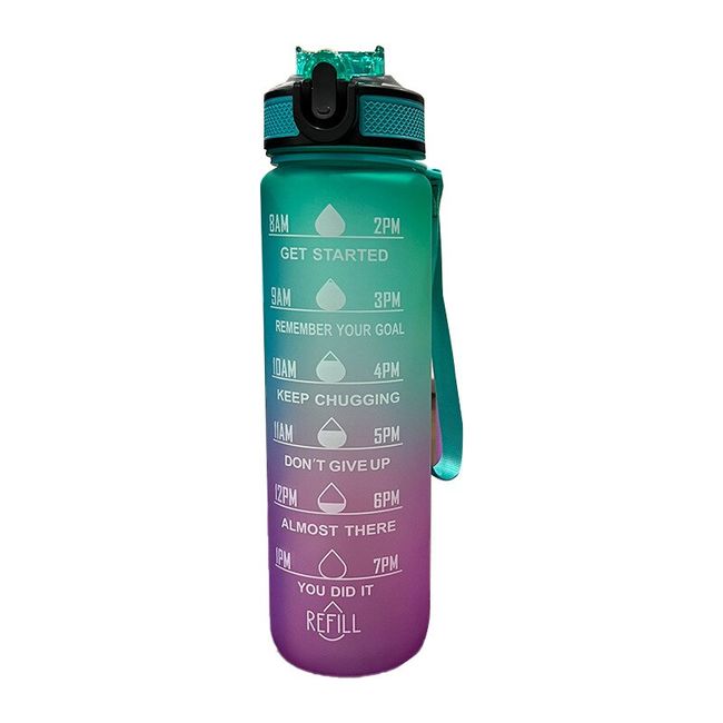 Outdoor Water Cup Sports Capacity Plastic Water Bottle, Straw