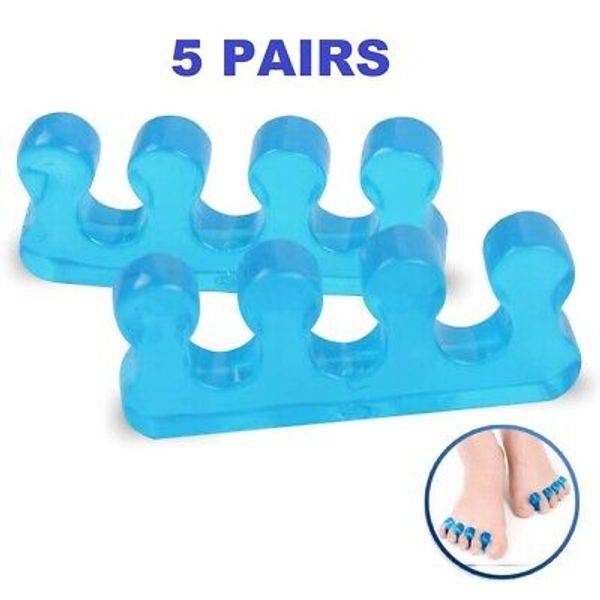 5 PAIRS Premium Gel Toe Separators, Straighteners & Spacers,Health & Beauty