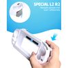 MODJUEGO L2 R2 Trigger Hand Grip Shell Controller Protective Case for PSVita 1000 (White)