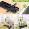 PKBD Sponge Rack Tool Hook Sponge & Cleaning Tool Stand Kitchen Storage Drainer Rack Kitchen Sink with Removable Drainer Tray (Silver)