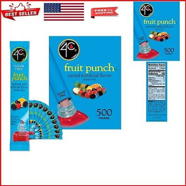 Bulk Buy: 500 Count Sugar-Free Fruit Punch Drink Stix - Refreshing Flavor