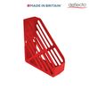 Deflecto Essential Range Maxi Magazine File Holder -Red Desk File Organiser