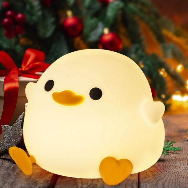 Anywin DoDo Ente Nacht Licht, Silikon Enten Lampe Dimmbares Kinderzimmer Nachtlicht, Wiederaufladbare LED Nachttischlampe mit 20 Minuten Timer Geschenke für Jungen, Mädchen