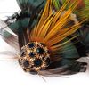 RUNHENG Handmade Feather Peacock Hair Clip