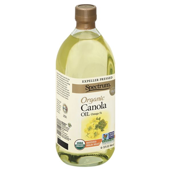 Spectrum Naturals Oil Canola Refined Organic 32 fl. oz (Pack of 6)
