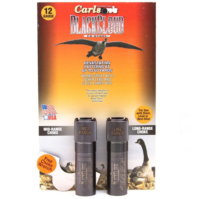 Carlson's Choke Tube Beretta Benelli Mobil Black Cloud Waterfowl Choke Tube12 Gauge, MR & LR, Black, Model:09102