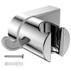 YEAUPE Shower Head Holder, Chrome ABS Plastic, Silver, Wall Mount, Compatible with Most Shower Hoses