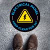 ExcelMark Do Not Block Electrical Panel Floor Decal (Electrical Panel Keep Clear 1, 15")