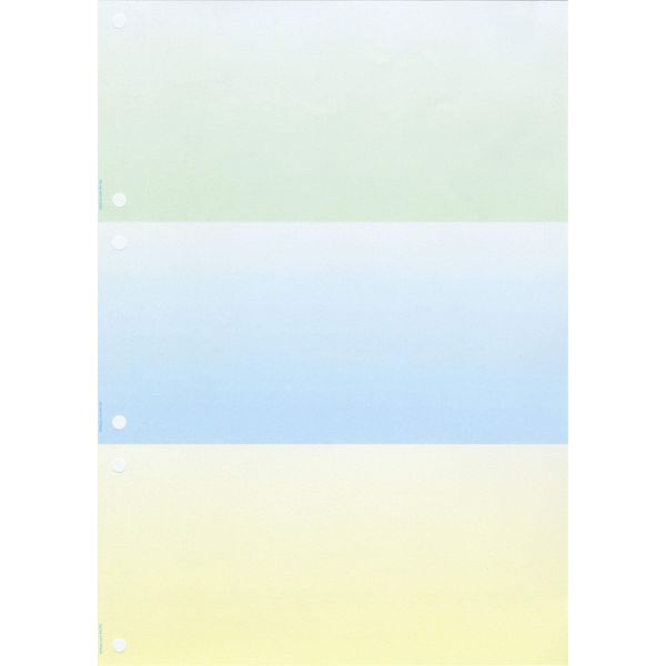 Perforated Paper: A4 3 parts/Micro Perforation/File Hole (Gradient of 200)