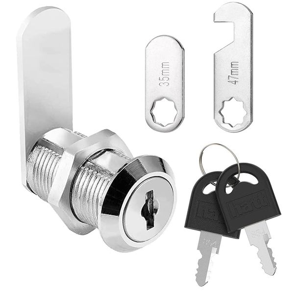 Litensh 20mm Security Mailbox Lock, Letter Post Box Lock, Cabinet Drawer Cam Lock, Toolbox Door Cupboard Locks with Keys (1, 20mm)