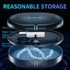 New Double-layer Retainer Storage Case with Belt Chewing,Removal Tool,Cleaning Brush,Built in Mirror Orthodontic Retainer Case,Mouth Guard Case,Denture Case