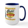 CafePress ELECTRIC SPINACH! Large Mug 15 oz (444 ml) Ceramic Coffee Mug