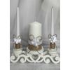 Unity Candle Set for Wedding Ceremony & Reception – 6” Pillar & Two
