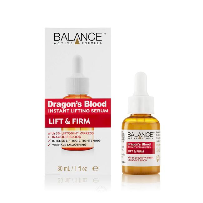 Balance Active Formula Dragon's Blood Instant Lifting Serum (30ml) - Lightweight & Non-Greasy Serum for Firmer Looking Skin and Reducing the Appearance of Wrinkles