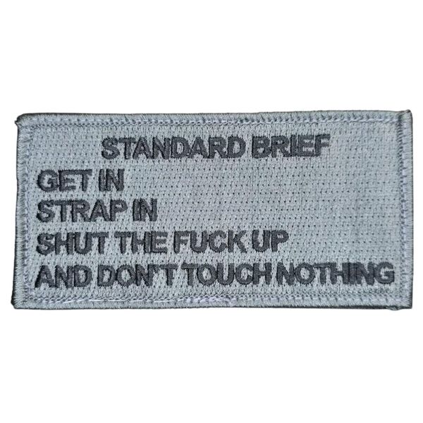 STANDARD BRIEF MILITARY ARMY ACU DARK TACTICAL HOOK MORALE PATCH