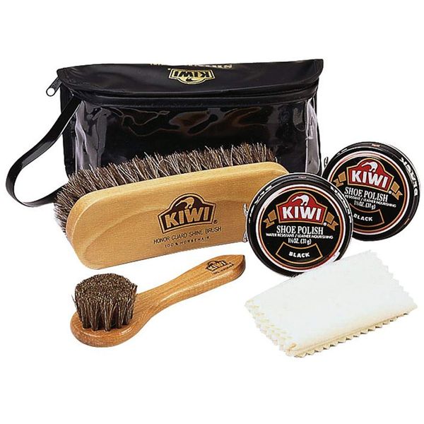 Kiwi Military Black Shoe Shine Complete Care Kit