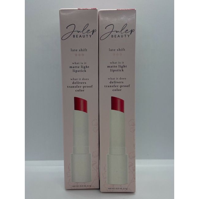 Julep Beauty Matte Lipstick Overtime 3.2 g Set Of 2 BNIB