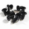 Black guitar switch screws countersunk packs of 10