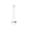 Eisco Volumetric Flask, 20mL - Class A - Borosilicate Glass, Polyethylene Stopper, 10/19 Socket - QR Code Marking for Calibration Certificate